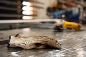 protective construction gear on table
