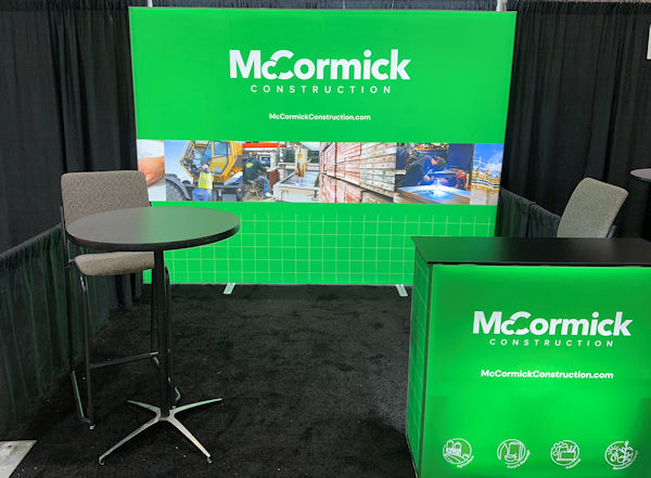 McCormick Construction tradeshow booth